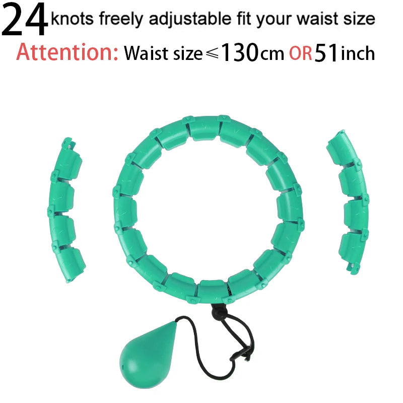 Smart Weighted Hula Hoop – Exercise Hoop for Adults with Adjustable Weight & Detachable Design, Home Fitness Equipment for Home