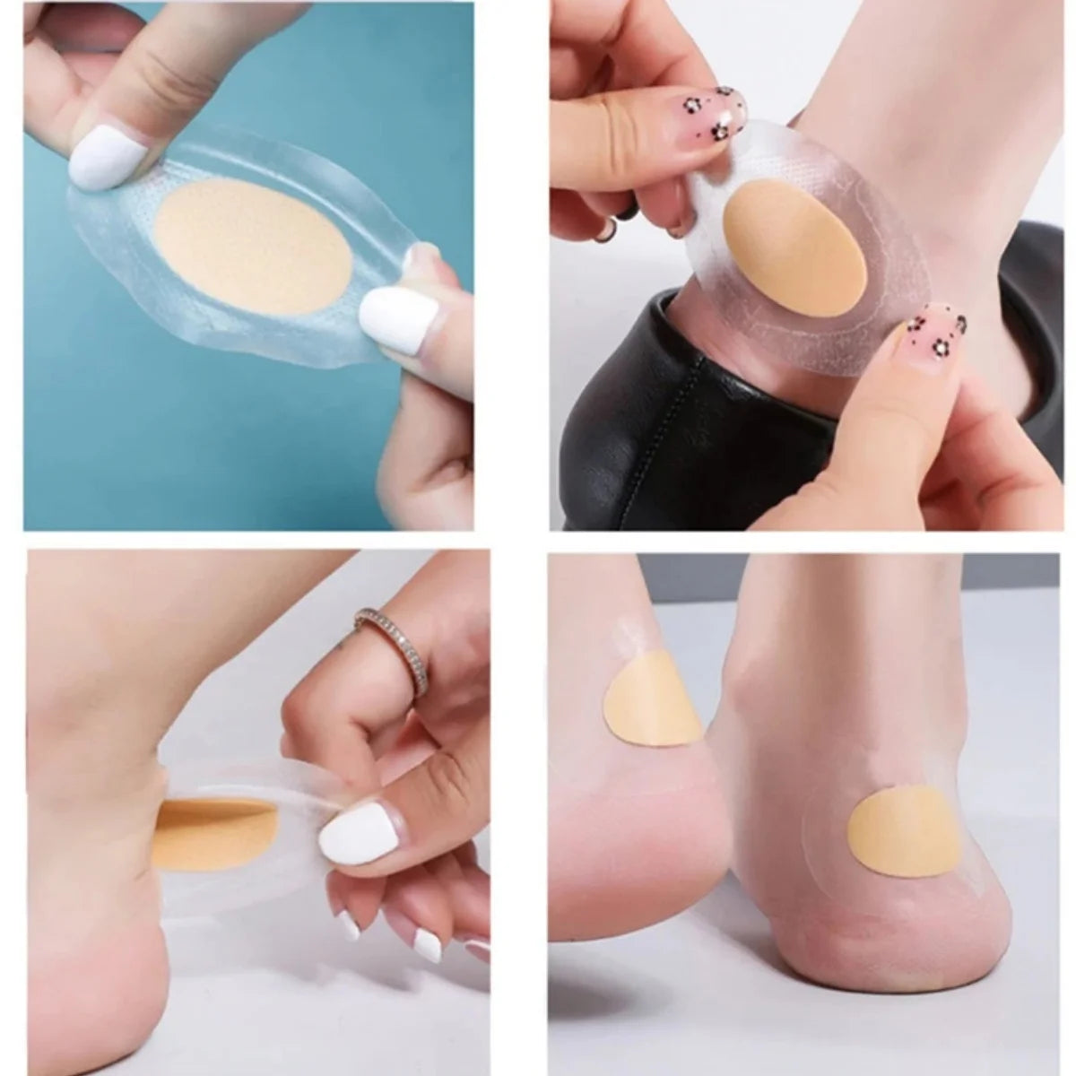 30pcs Gel Grip Heel Protector Adhesive Foot Patches Blister Pads Heel Liner Shoes Stickers Pain Relief Plaster Foot Care Cushion