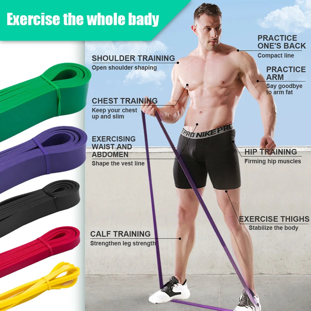Tough Latex Free Resistance Band – Elastic Exercise Band for Strength Training, Pull-Ups & Gym Fitness Workouts