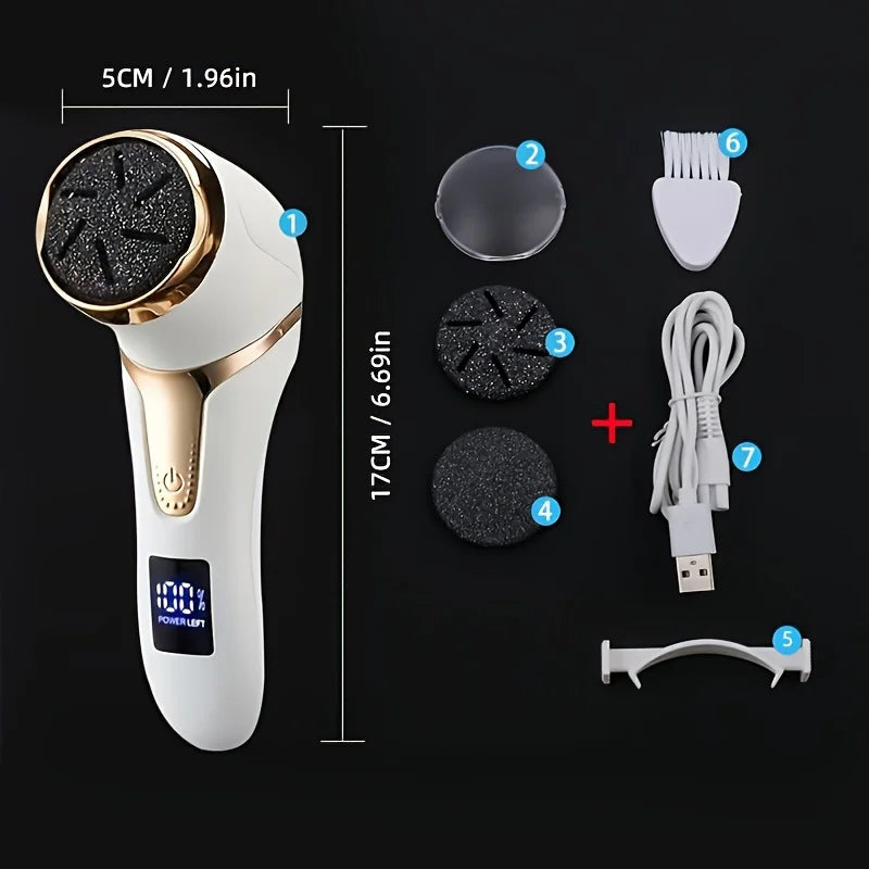 Pedicure Machine Callus Remover – Electric Foot Grinder & Dead Skin Remover Pedicure Tools for Smooth Feet