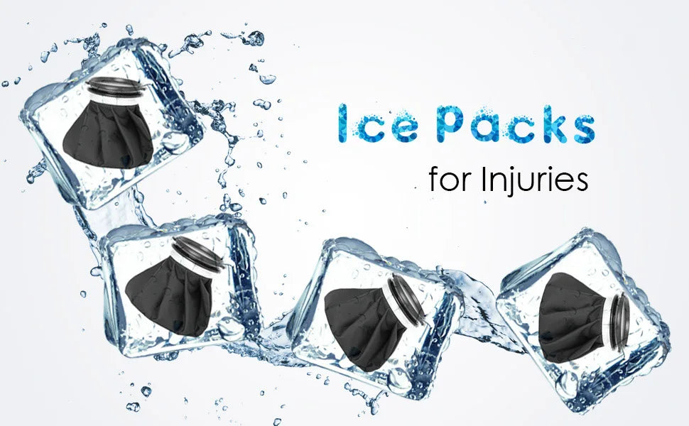 Reusable Ice Pack & Hot Water Compress Bag for Knee, Injuries, Headaches, Kids & Adults