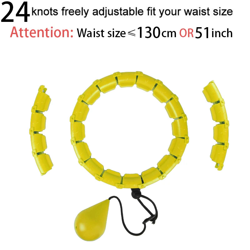 Smart Weighted Hula Hoop – Exercise Hoop for Adults with Adjustable Weight & Detachable Design, Home Fitness Equipment for Home