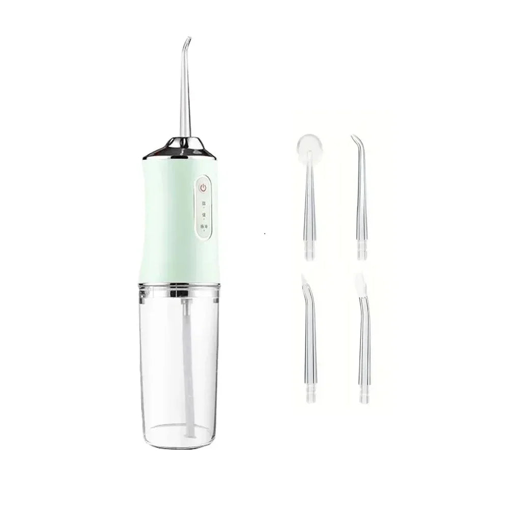 Portable Smart Oral Irrigator & Dental Water Flosser – 4 Jets, 3 Modes, Rechargeable Teeth Cleaner for Orthodontic Care