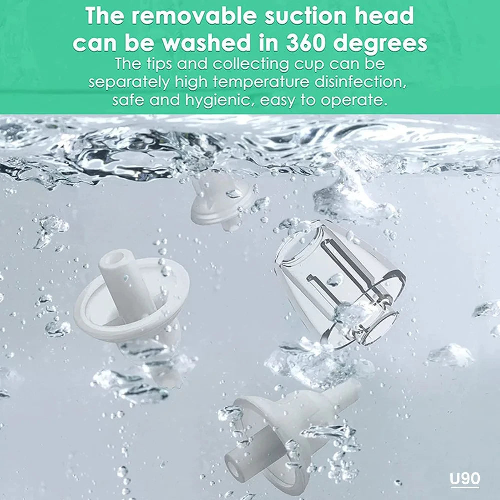 Electric Nasal Aspirator for Babies and Young Children – Newborn Nasal Mucus Cleaner & Electric Nasal Irrigator Tool