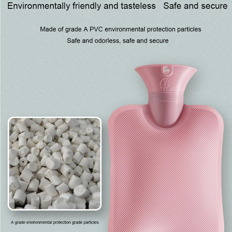 1000/2000ml PVC Hot Water Warmer Bag for Women – Hand, Belly & Feet Warmer Hot-Water Bottle Bag