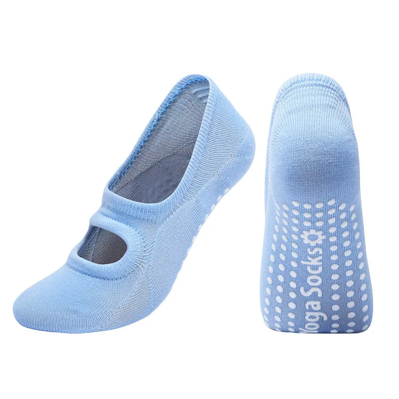 EU 35-42 Silicone Anti-Slip Backless Yoga Socks Women Pilate Socks Indoor Dance Ballet Fitness Sports Socks for Fitness Gym