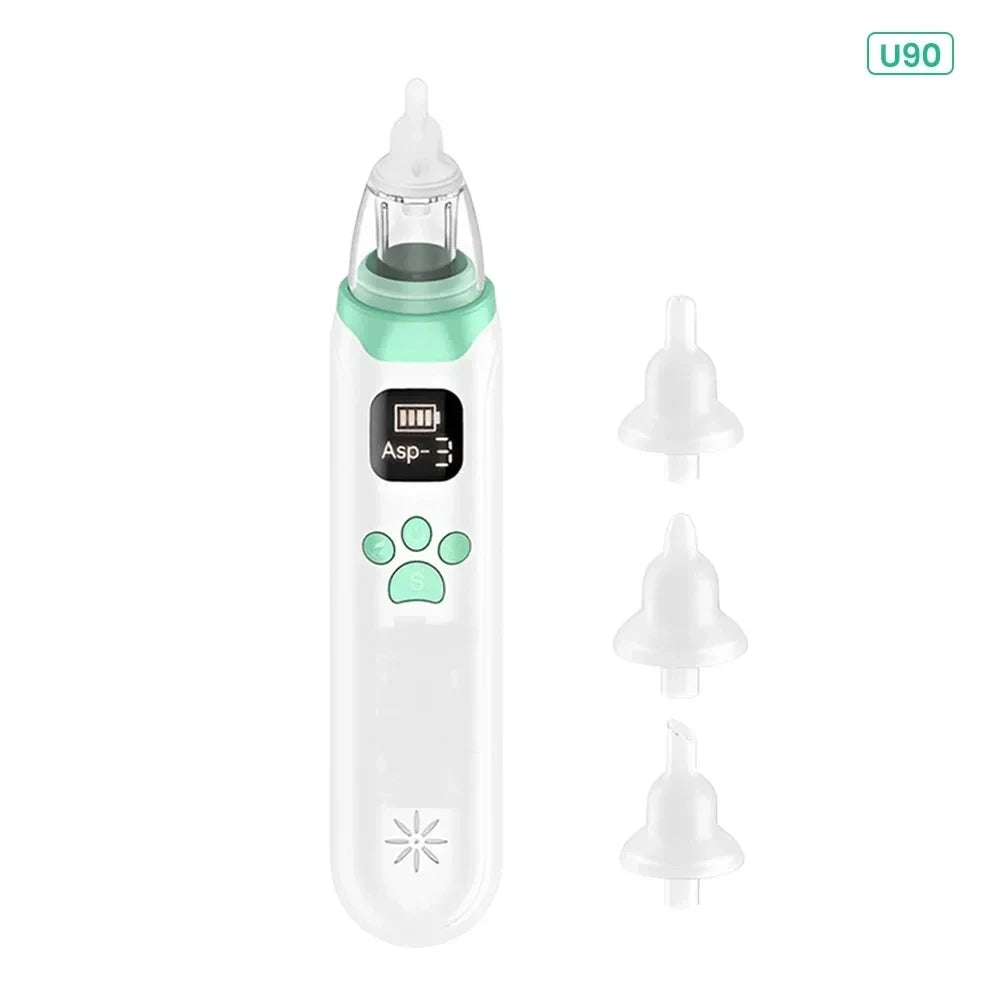 Electric Nasal Aspirator for Babies and Young Children – Newborn Nasal Mucus Cleaner & Electric Nasal Irrigator Tool