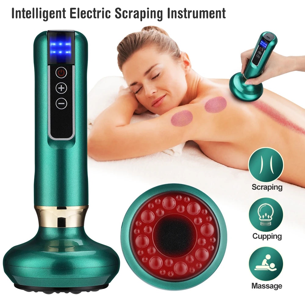 Chinese Electric Vacuum Suction Cup Cupping Massage Machine – Gua Sha Therapy Set for Slimming & Cellulite Relief