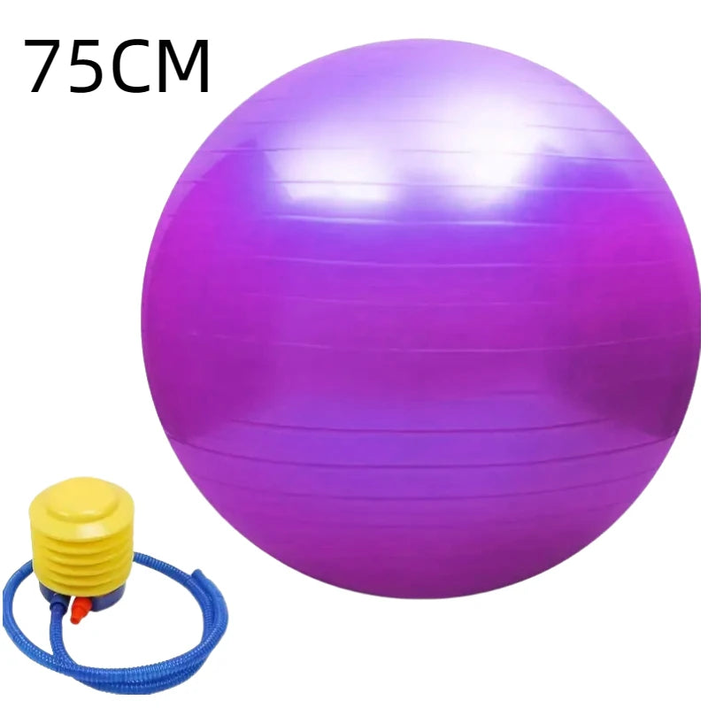 45CM–95CM Balance Exercise Ball – Gym Balls for Fitness, Yoga, Pilates & Home Workout | Thickened Anti-Burst PVC Equipment