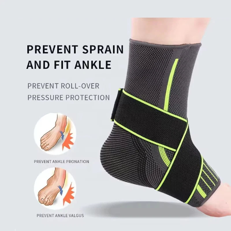 Adjustable Compression Ankle Support for Men & Women – Running, Hiking, Basketball Ankle Brace for Sports Protection