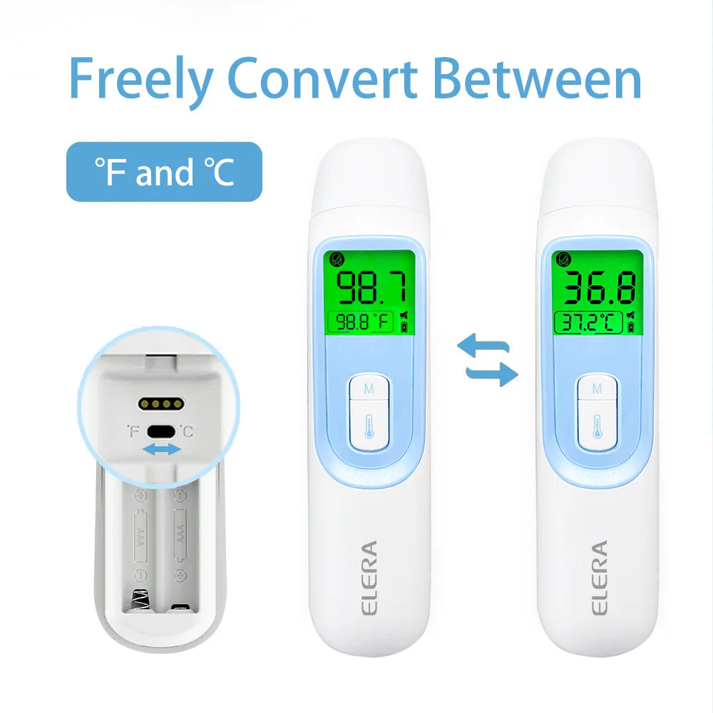 ELERA Digital Ear and Forehead Thermometer – Non-Contact Infrared Thermometer for Fever in Babies and Adults