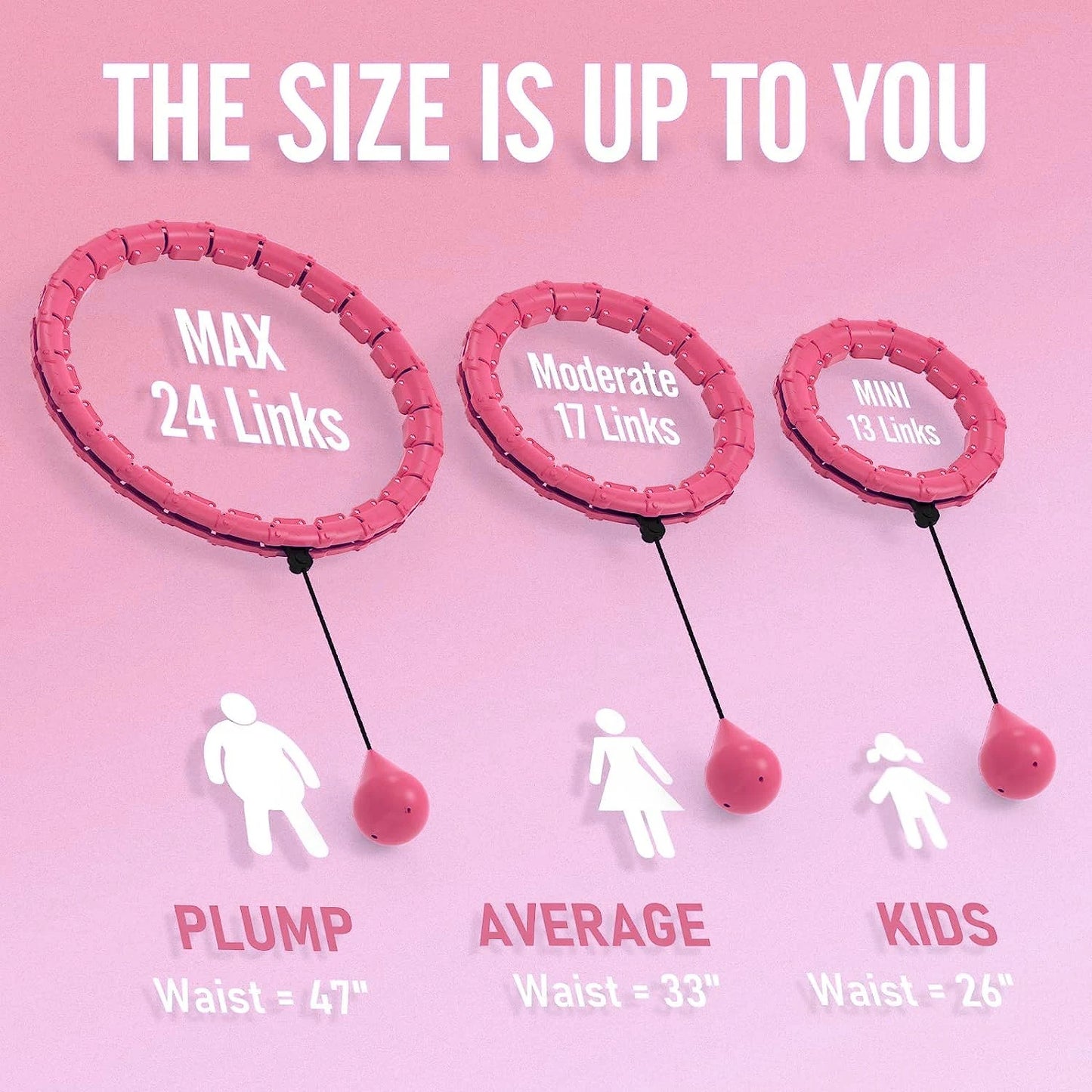 Smart Weighted Hula Hoop – Exercise Hoop for Adults with Adjustable Weight & Detachable Design, Home Fitness Equipment for Home