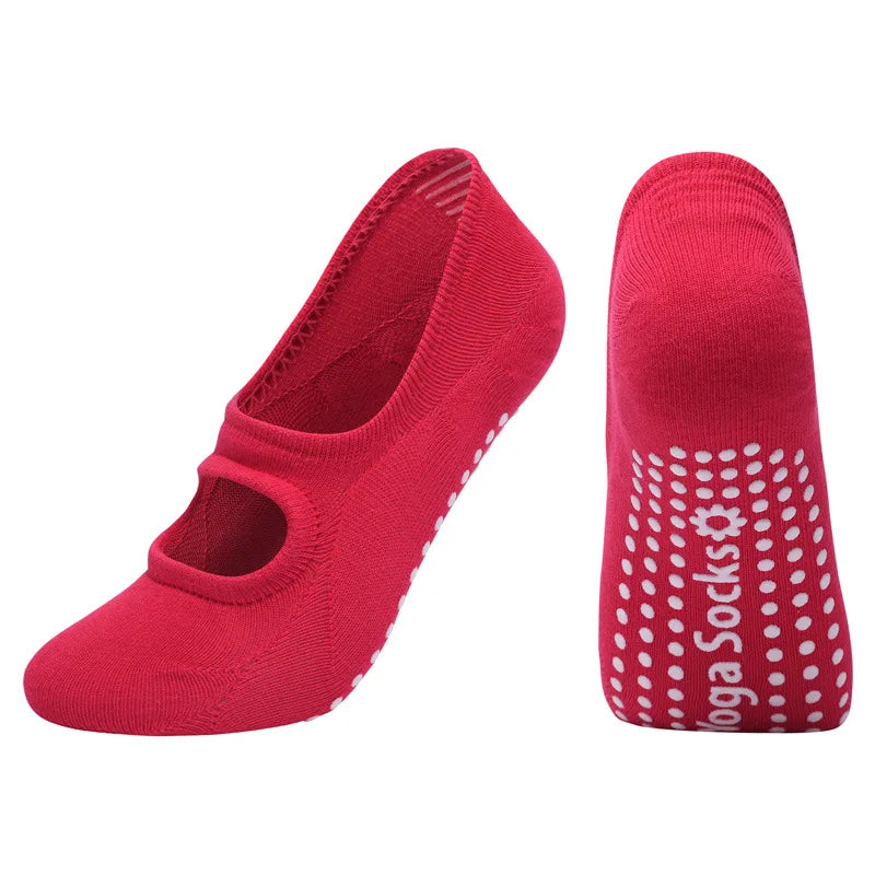 EU 35-42 Silicone Anti-Slip Backless Yoga Socks Women Pilate Socks Indoor Dance Ballet Fitness Sports Socks for Fitness Gym