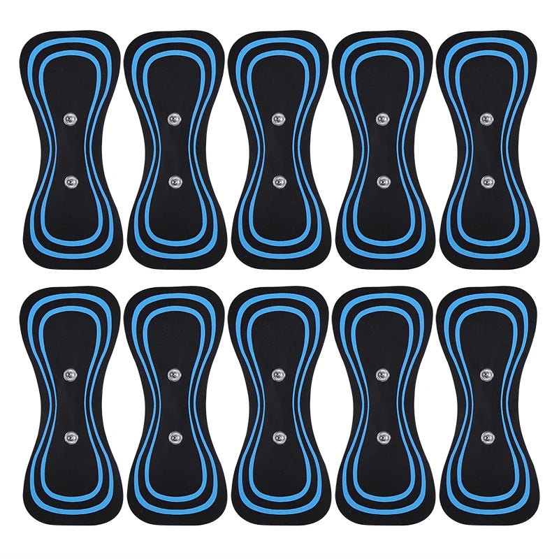 Gel Pads for EMS Muscle Stimulator – Replacement Body Massager Patches for Neck, Hip Trainer & Muscle Stimulator Devices