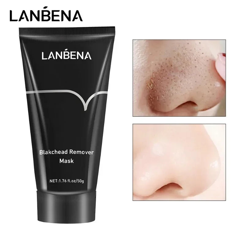 LANBENA Remove Blackhead Mask Shrinking Pore Deep Cleaning Mask Improve Rough Skin Acne Treatment Skin Brighteing Care Beauty