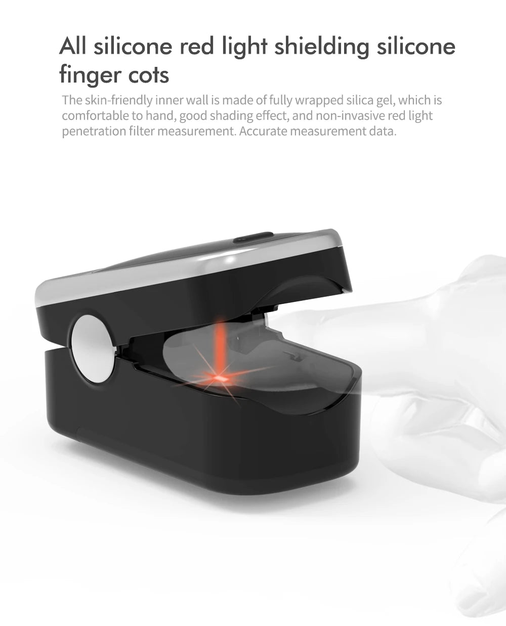 KIUZOU Finger Pulse Oximeter – Blood Oxygen Saturation Meter with SPO2, PR, PI & OLED Display Heart Rate Monitor OLED Oximeter