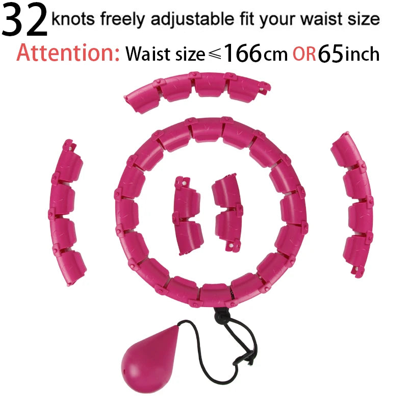 Smart Weighted Hula Hoop – Exercise Hoop for Adults with Adjustable Weight & Detachable Design, Home Fitness Equipment for Home
