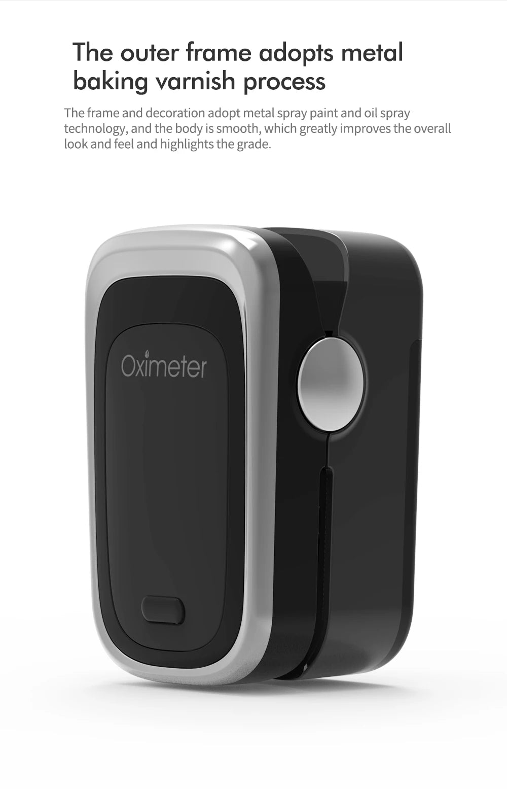 KIUZOU Finger Pulse Oximeter – Blood Oxygen Saturation Meter with SPO2, PR, PI & OLED Display Heart Rate Monitor OLED Oximeter