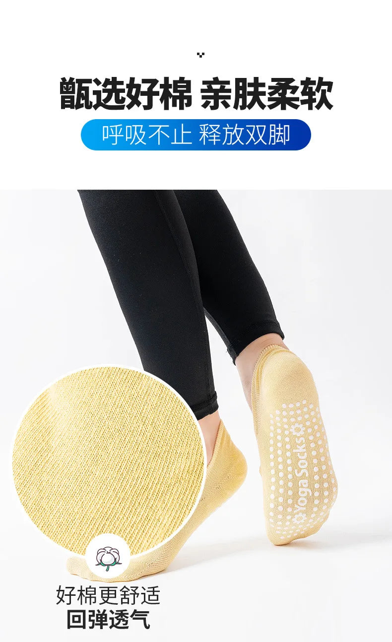 EU 35-42 Silicone Anti-Slip Backless Yoga Socks Women Pilate Socks Indoor Dance Ballet Fitness Sports Socks for Fitness Gym