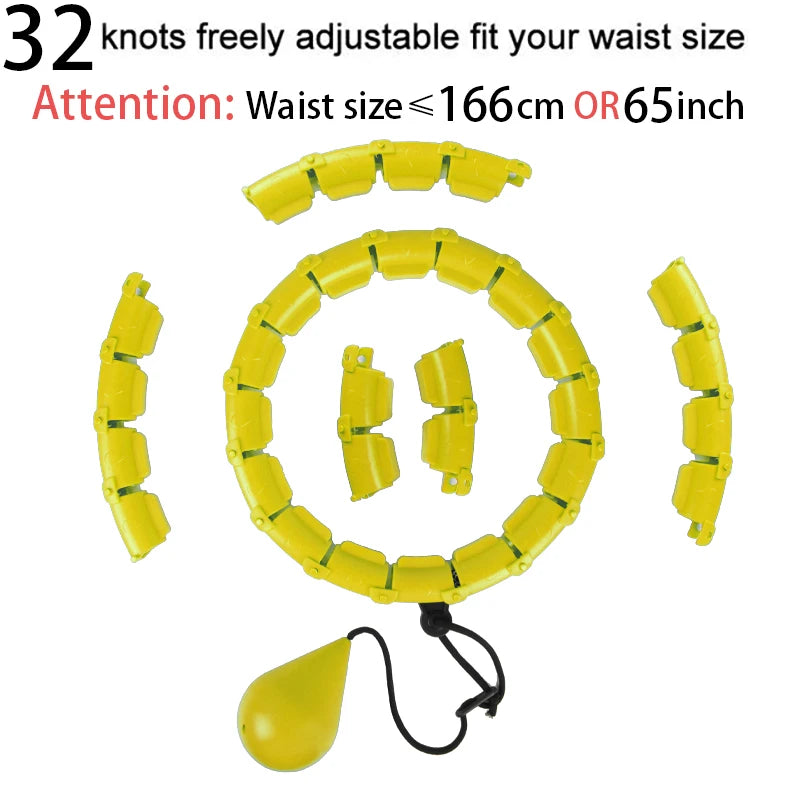 Smart Weighted Hula Hoop – Exercise Hoop for Adults with Adjustable Weight & Detachable Design, Home Fitness Equipment for Home
