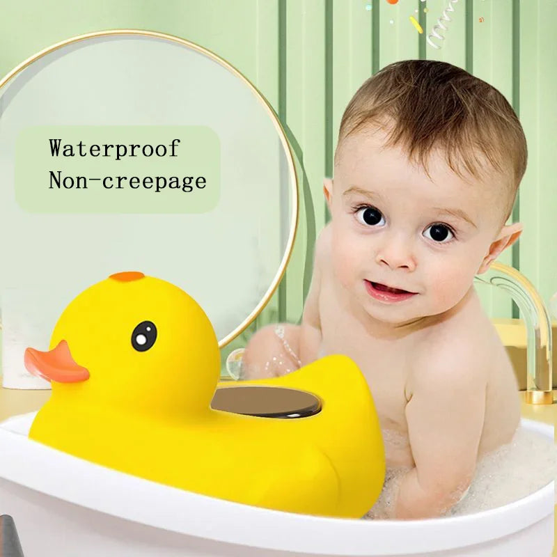 Little Yellow Duck Baby Bath Thermometer – Floating Waterproof Shower Thermometer & Safe Temperature Sensor for Baby Bath Time