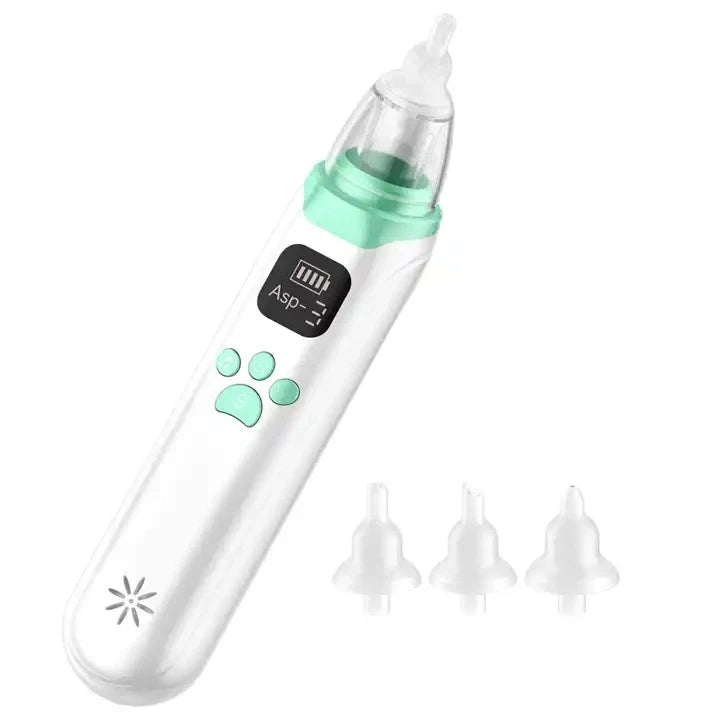 Electric Nasal Aspirator for Babies and Young Children – Newborn Nasal Mucus Cleaner & Electric Nasal Irrigator Tool