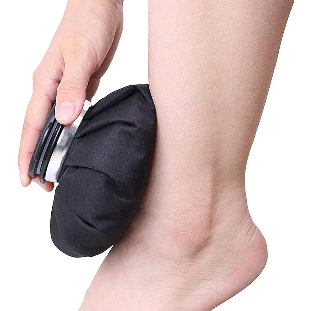 Reusable Ice Pack & Hot Water Compress Bag for Knee, Injuries, Headaches, Kids & Adults