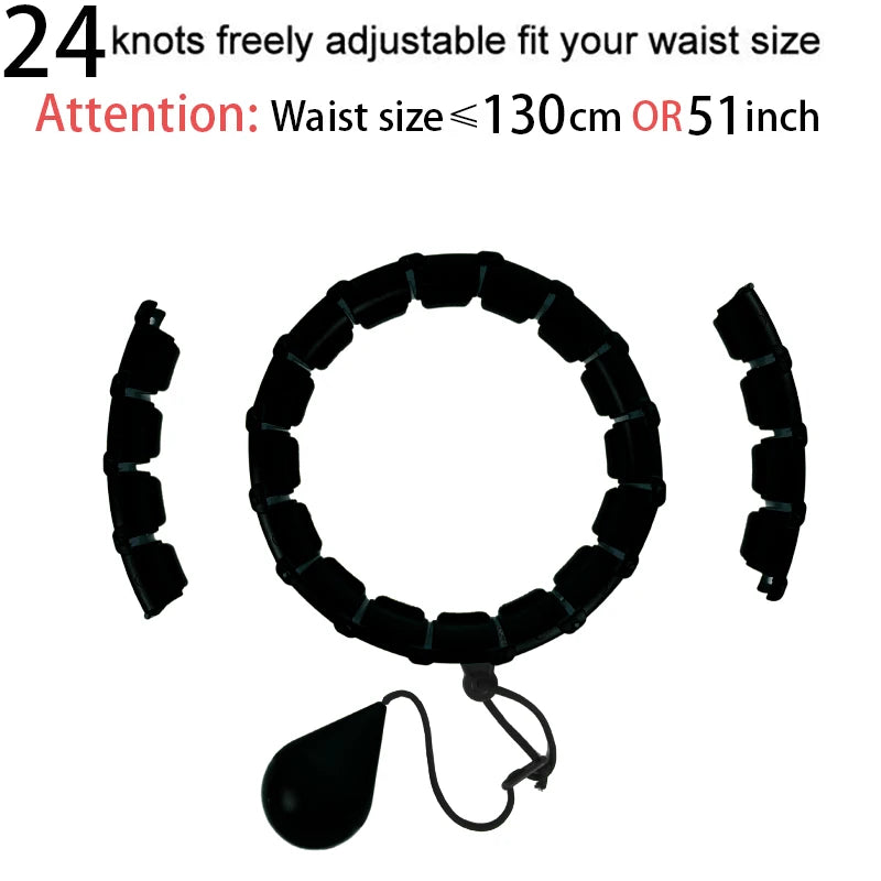 Smart Weighted Hula Hoop – Exercise Hoop for Adults with Adjustable Weight & Detachable Design, Home Fitness Equipment for Home