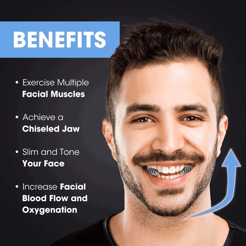 40/50/60LBS Silicone Jaw Exerciser Ball Detachable Jaw Trainer – Jawline Chewing Device & Facial Muscle Training Tool