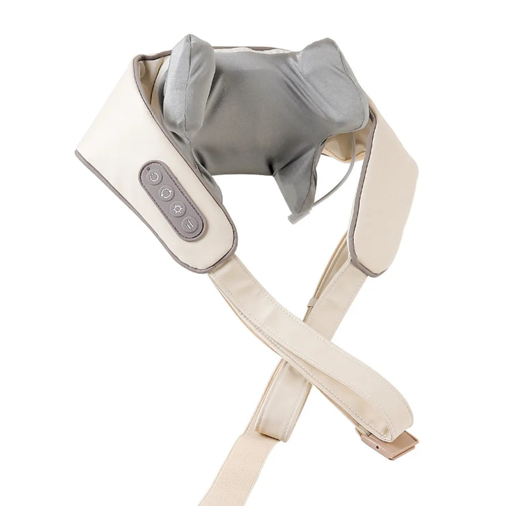 Foreverlily Wireless Neck and Back Massager – Deep Tissue Neck and Shoulder Kneading Massage Shawl for Cervical and Trapezius Relief