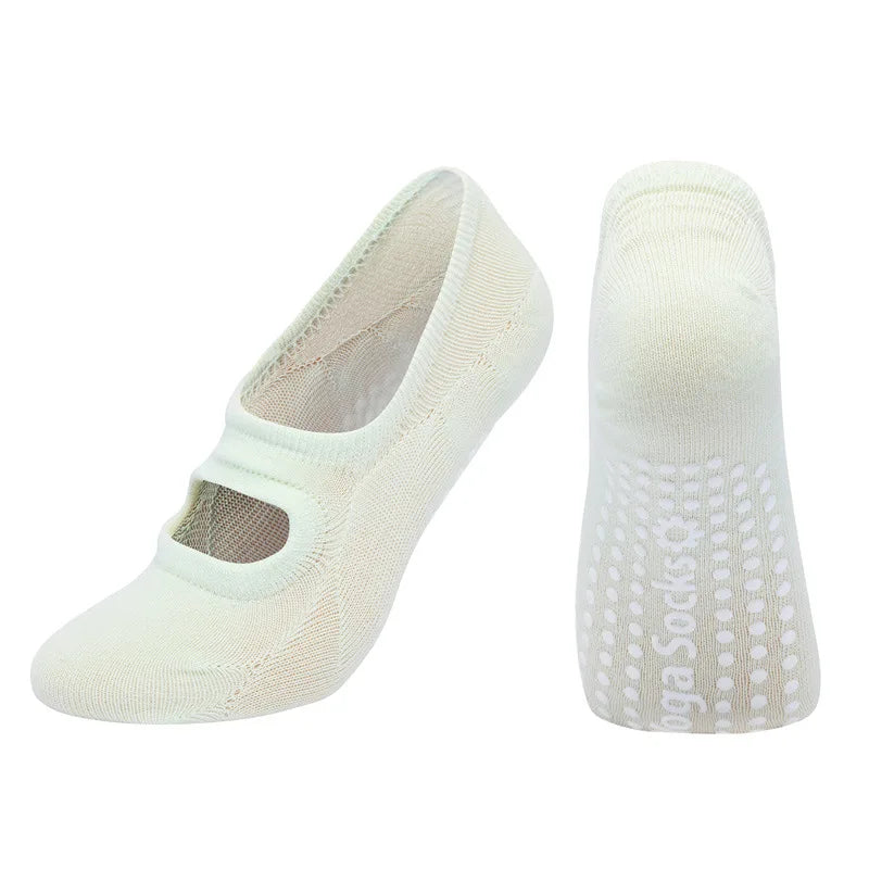 EU 35-42 Silicone Anti-Slip Backless Yoga Socks Women Pilate Socks Indoor Dance Ballet Fitness Sports Socks for Fitness Gym