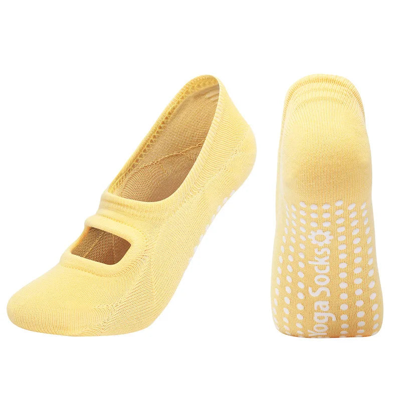 EU 35-42 Silicone Anti-Slip Backless Yoga Socks Women Pilate Socks Indoor Dance Ballet Fitness Sports Socks for Fitness Gym