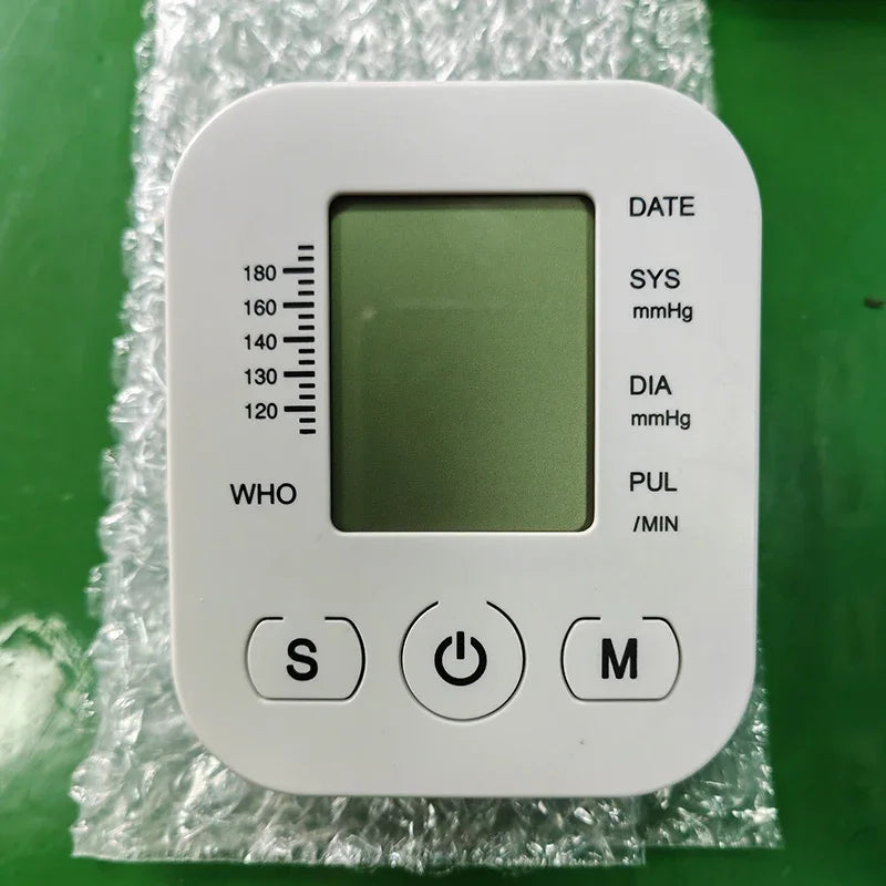Portable Tonometer & Digital Tensiometer | Automatic Arm BP Monitor with Heart Rate Sensor