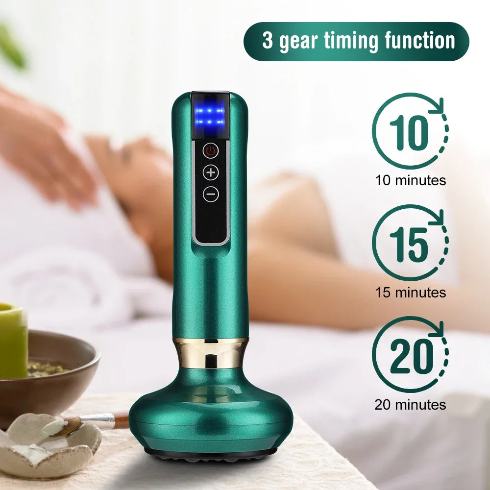 Chinese Electric Vacuum Suction Cup Cupping Massage Machine – Gua Sha Therapy Set for Slimming & Cellulite Relief
