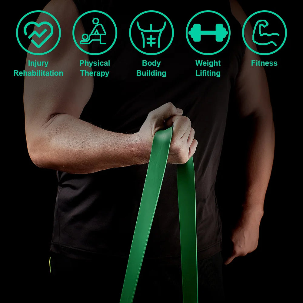 Tough Latex Free Resistance Band – Elastic Exercise Band for Strength Training, Pull-Ups & Gym Fitness Workouts