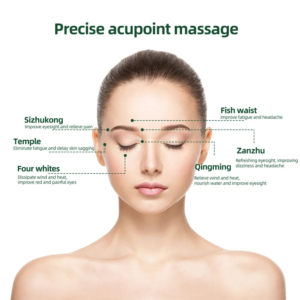 Eye Massager with Magnetic Therapy – Intelligent Eye Massage Device with 9 Vibration Modes for Fatigue Relief Smart Eye Massage Instrument