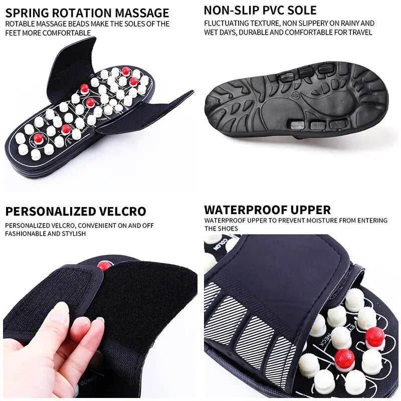 Acupoint Massage Slippers Foot Massager Flip Flop for Feet – Unisex Acupoint Slipper for Home Therapy & Health Care