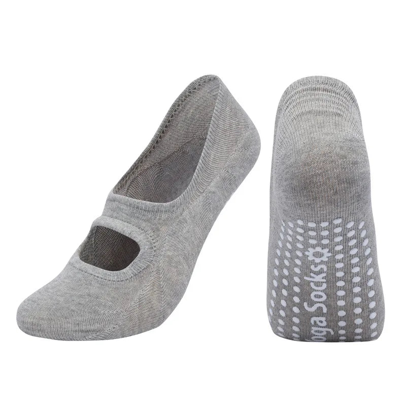EU 35-42 Silicone Anti-Slip Backless Yoga Socks Women Pilate Socks Indoor Dance Ballet Fitness Sports Socks for Fitness Gym