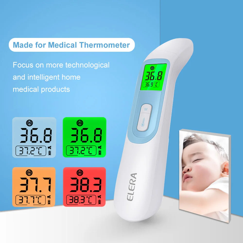 ELERA Digital Ear and Forehead Thermometer – Non-Contact Infrared Thermometer for Fever in Babies and Adults