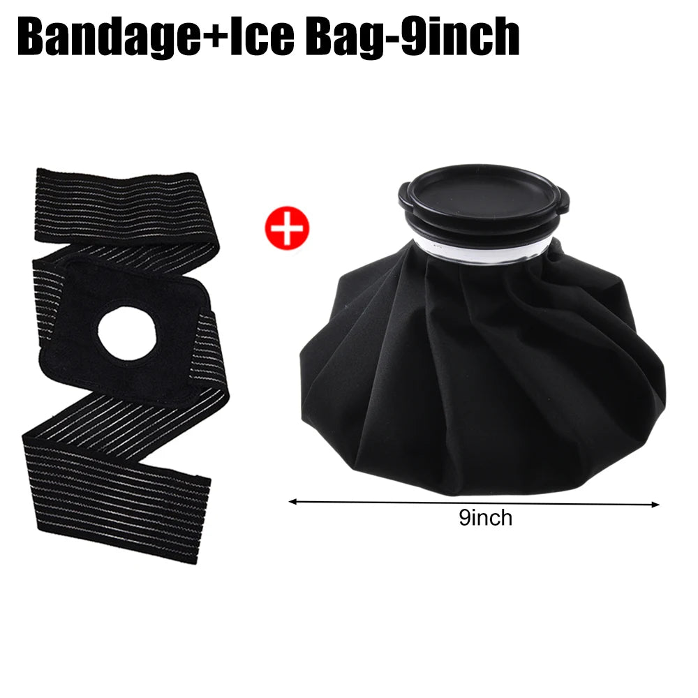 Reusable Ice Pack & Hot Water Compress Bag for Knee, Injuries, Headaches, Kids & Adults