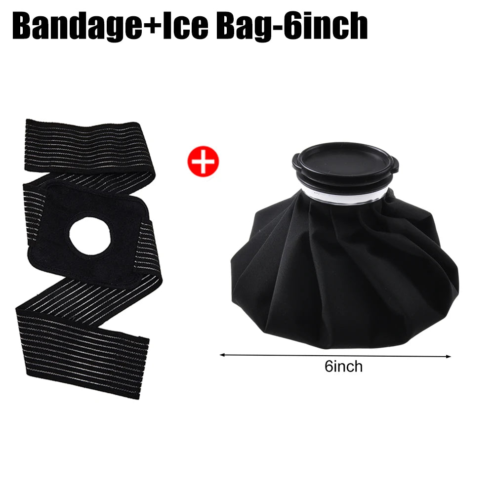 Reusable Ice Pack & Hot Water Compress Bag for Knee, Injuries, Headaches, Kids & Adults
