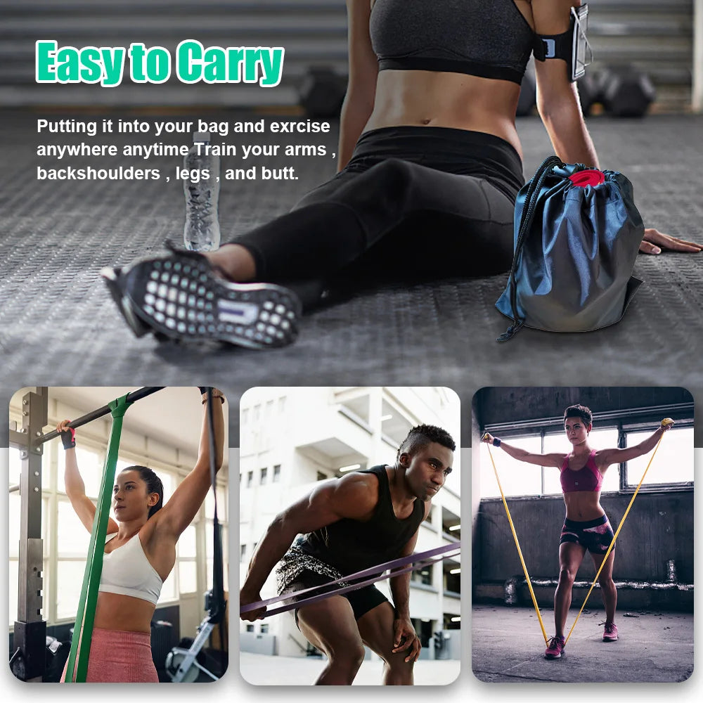 Tough Latex Free Resistance Band – Elastic Exercise Band for Strength Training, Pull-Ups & Gym Fitness Workouts