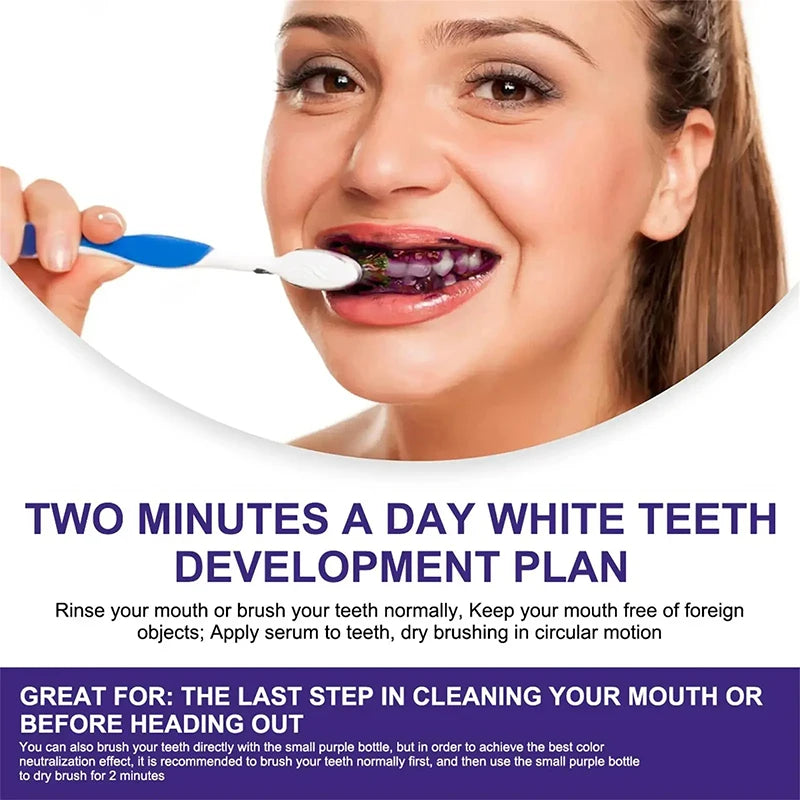 New 5D Teeth Whitening Toothpaste – V34 Purple Toothpaste Stick for Teeth Cleaning, Fresh Breath & Whitening Care