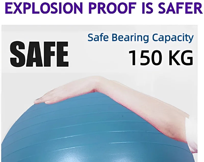 45CM–95CM Balance Exercise Ball – Gym Balls for Fitness, Yoga, Pilates & Home Workout | Thickened Anti-Burst PVC Equipment