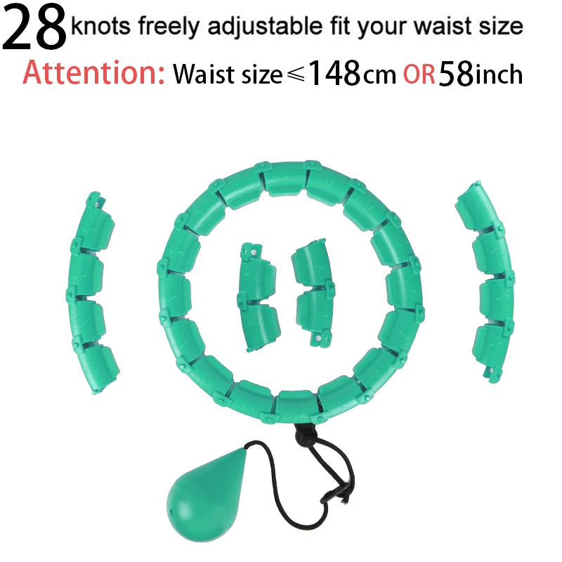 Smart Weighted Hula Hoop – Exercise Hoop for Adults with Adjustable Weight & Detachable Design, Home Fitness Equipment for Home
