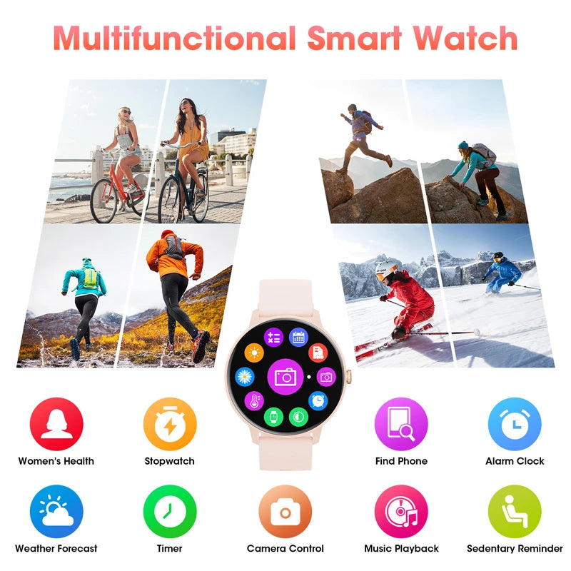Round smart watch