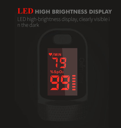 KIUZOU Finger Pulse Oximeter – Blood Oxygen Saturation Meter with SPO2, PR, PI & OLED Display Heart Rate Monitor OLED Oximeter