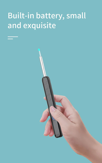 Smart Visual Ear Cleaner with HD Camera | Wireless Otoscope Ear Cleaning Stick USB-C Charging Earpick Tool Set
