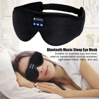 3D Bluetooth Headphones Eye Mask – Sleep Eye Mask with Music Headband for Travel & Relaxation