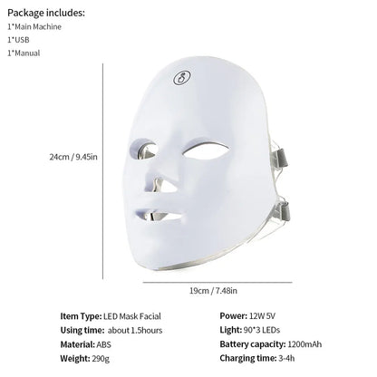 Face and Neck Beauty Machine – LED Skin Care Tool for Skin Rejuvenation and Facial Treatment